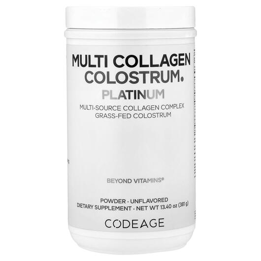 Основное фото товара Коллаген, Multi Collagen Colostrum Platinum Unflavored, 381 г