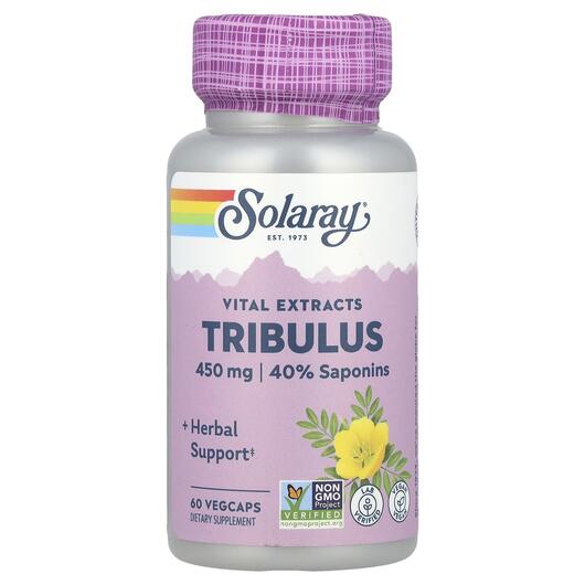 Основное фото товара Трибулус 450 мг, Tribulus Fruit Extract 450 mg, 60 капсул