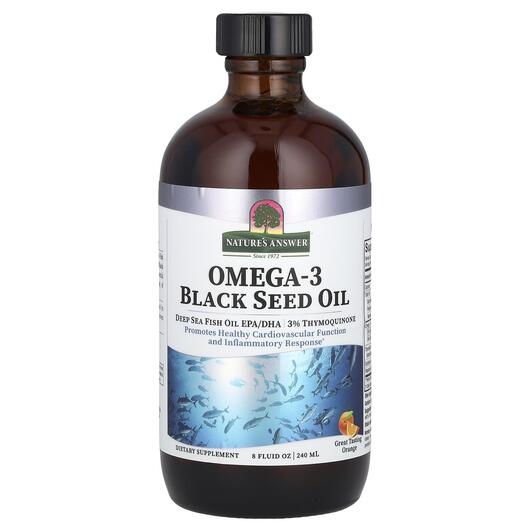 Основное фото товара Омега с Тмином, Omega-3 with Black Seed Oil, 240 мл