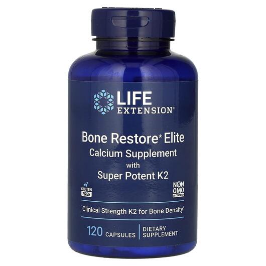 Основное фото товара Витамин K2 45000 мкг, Bone Restore Elite, 120 капсул