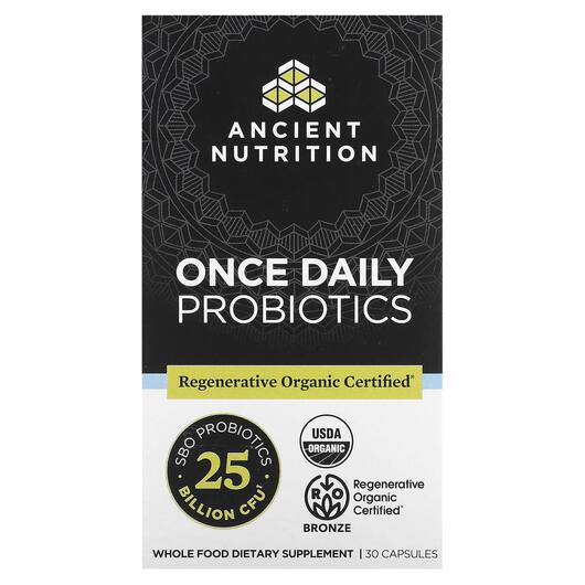 Основное фото товара Пробиотики, Once Daily Probiotics 25 Billion CFU, 30 капсул