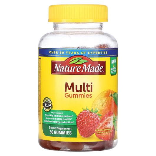 Основное фото товара Multi Gummies Orange Cherry, Мультивитамины, 90 жевательных конфе
