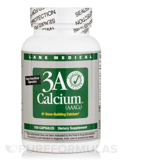 Основное фото товара Lane Medical, Кальций, 3A Calcium, 150 капсул