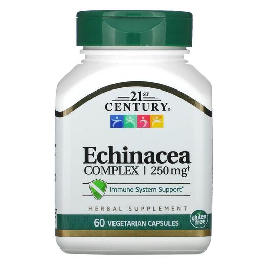 Основное фото товара 21st Century, Эхинацея 250 мг, Echinacea Complex, 60 капсул