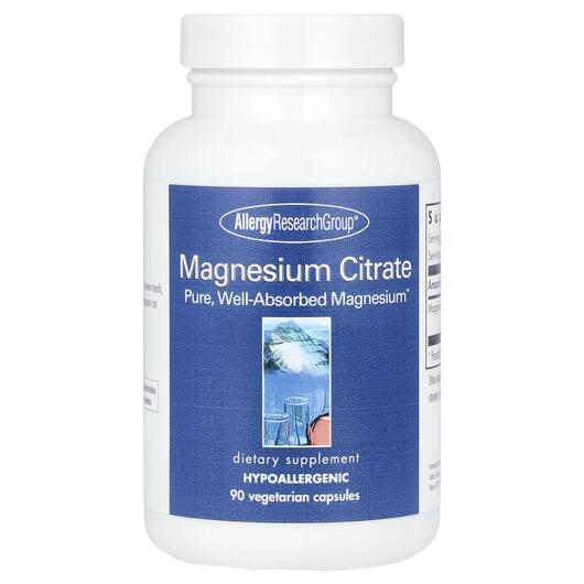 Основное фото товара Магний Цитрат, Magnesium Citrate, 90 капсул