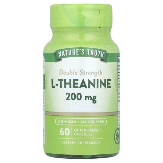 Основное фото товара Nature's Truth, L-Теанин, L-Theanine 200 mg, 60 капсул