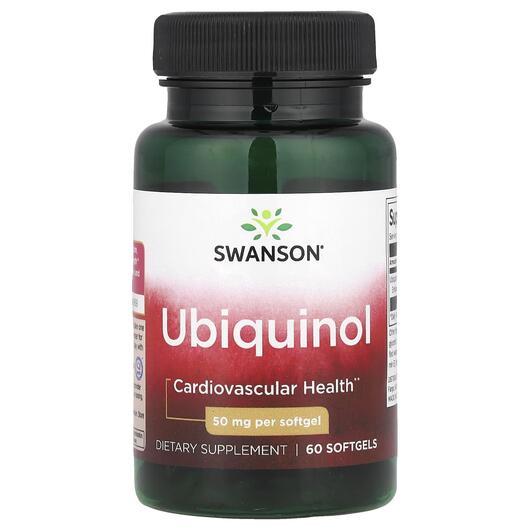 Основное фото товара Swanson, Убихинол, Ubiquinol 50 mg, 60 капсул