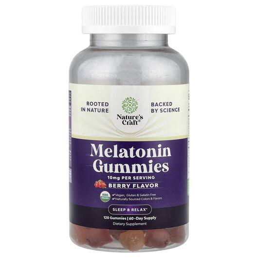 Основное фото товара Nature's Craft, Мелатонин, Melatonin Gummies Berry, 120 табл