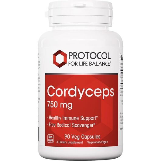 Основное фото товара Грибы Кордицепс, Cordyceps 750 mg, 90 капсул