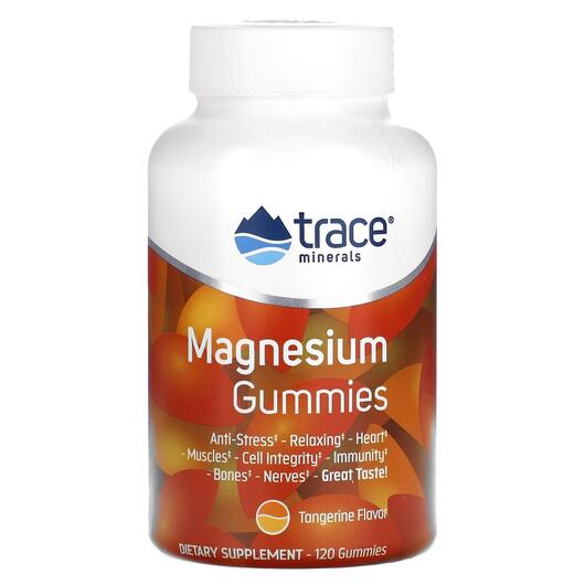 Основное фото товара Trace, Магний, Magnesium Gummies Tangerine, 120 таблеток