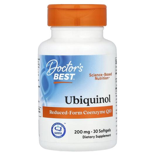 Основное фото товара Убихинол Канека 200 мг, Ubiquinol with Kaneka, 30 капсул