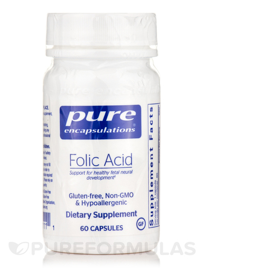 Основное фото товара Витамин B9 Фолиевая кислота, Folic Acid, 60 капсул
