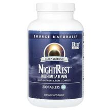 NightRest With Melatonin Мелатонин Source Naturals