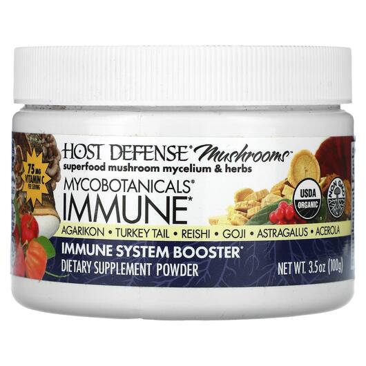 Основное фото товара Грибы, Mushrooms Mycobotanicals Immune, 100 г
