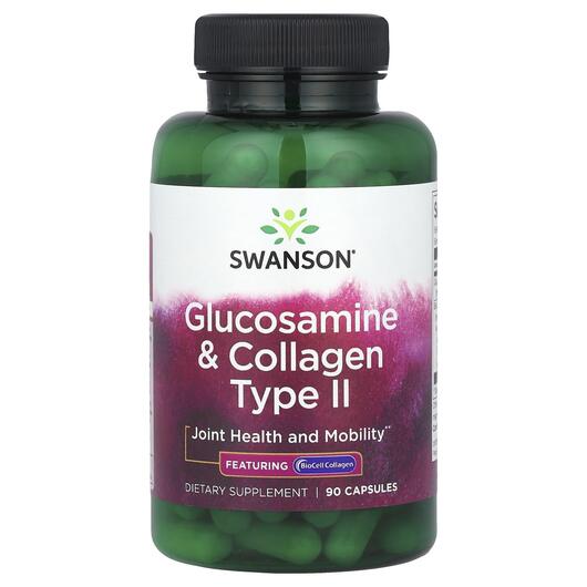 Основное фото товара Глюкозамин Хондроитин, Glucosamine & Collagen Type II, 90 кап