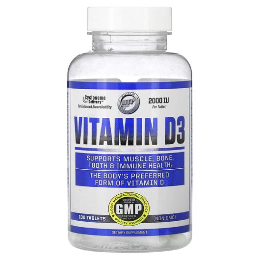 Основное фото товара Витамин D3, Vitamin D3 2000 IU, 100 таблеток