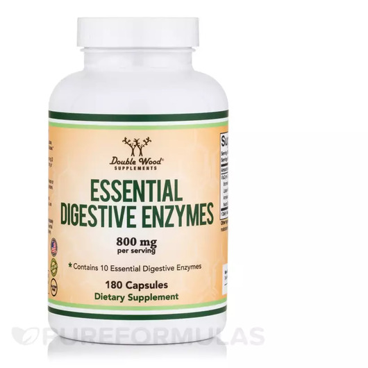 Основное фото товара Базовые Ферменты, Essential Digestive Enzymes 800 mg, 180 капсул