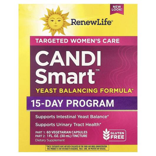 Основное фото товара Renew Life, Формула очистки на 15 дней из, Candi Smart, 2 частей