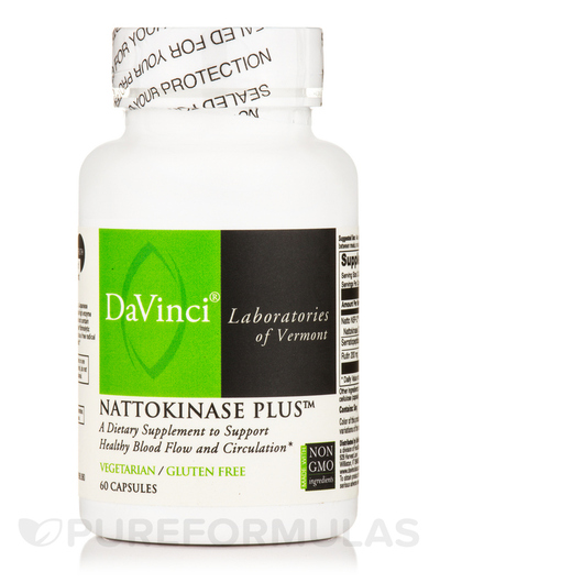 Основное фото товара DaVinci Laboratories, Наттокиназа, Nattokinase Plus, 60 капсул
