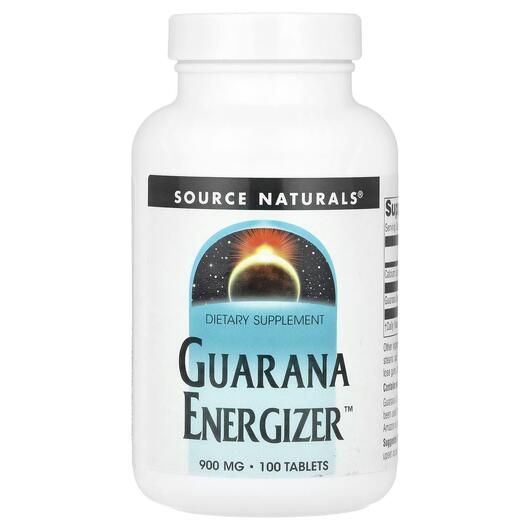 Основное фото товара Гуарана Экстракт, Guarana Energizer 900 mg, 100 таблеток