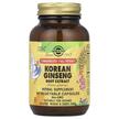 Solgar, Женьшень, Korean Ginseng, 60 капсул