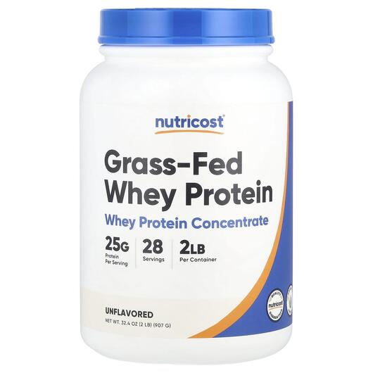 Основное фото товара Протеин Изолят, Grass-Fed Whey Protein Unflavored, 907 г