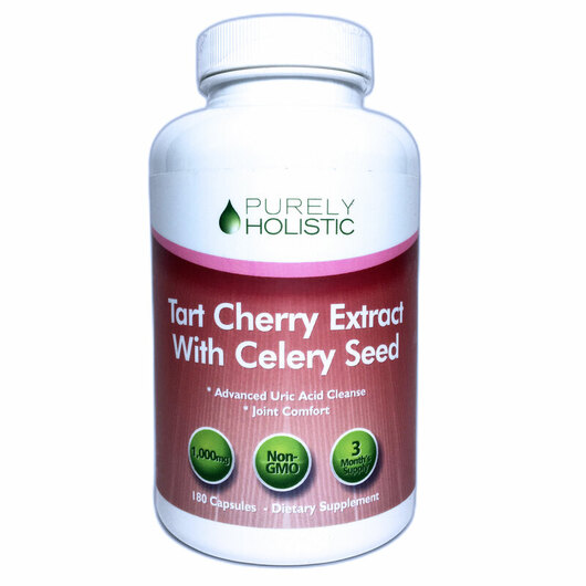 Основное фото товара Экстракт вишни, Tart Cherry Extract with Celery Seed, 180 капсул