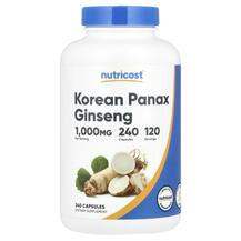 Korean Red Ginseng 1000 mg Женьшень Nutricost 240 капсул