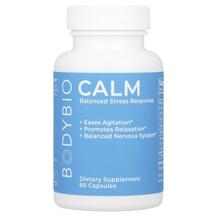Антистрес Формули з Магнієм Calm BodyBio 60 капсул