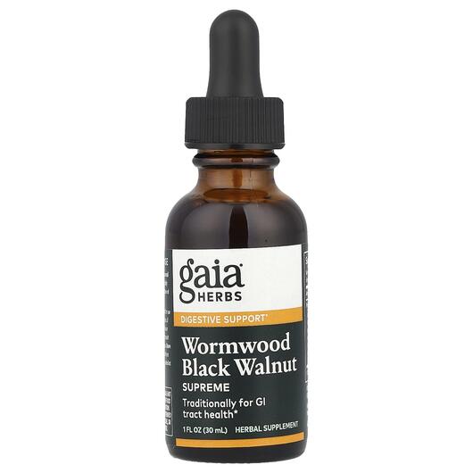 Основное фото товара Gaia Herbs, Полынь с Черным Орехом, Wormwood Black Walnut, 30 мл