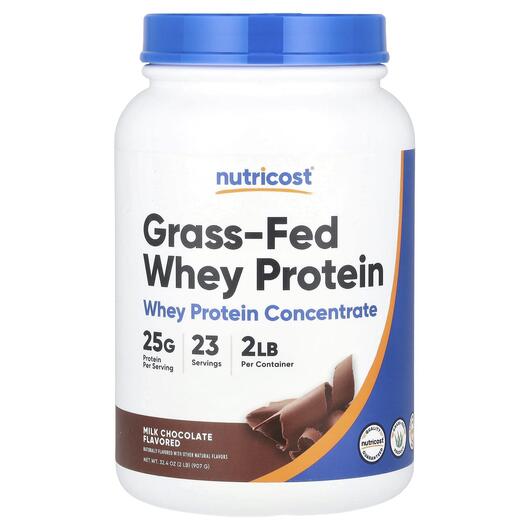 Основное фото товара Протеин Изолят, Grass-Fed Whey Protein Milk Chocolate, 907 г