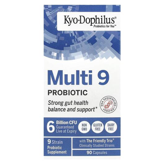 Основне фото товара Kyolic, Multi 9 Probiotic, Пробіотики, 90 капсул