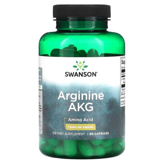 Основное фото товара Swanson, L-Аргинин, Arginine AKG 1 g, 90 капсул