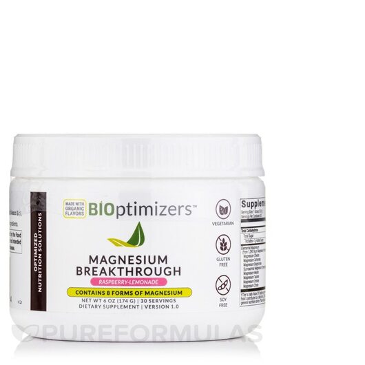 Основное фото товара Magnesium Breakthrough Powder Drink Raspberry Lemonade, Магний, 1