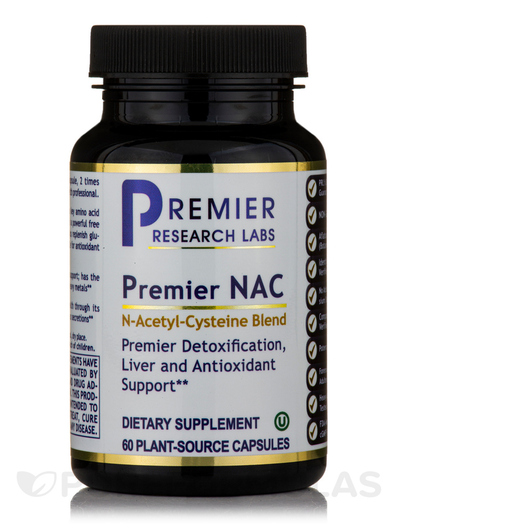 Основное фото товара Premier Research Labs, N-ацетилцистеин, Premier NAC, 60 капсул