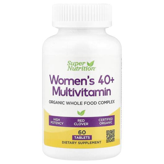 Основное фото товара Organic Whole Food Women's 40+, Витамины для женщин 40+, 60 