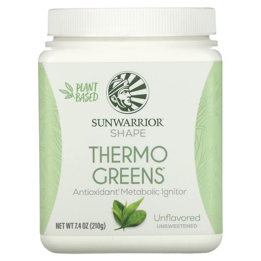 Основное фото товара Sunwarrior, Антиоксиданты, Shape Thermo Greens Unflavored, 210 г