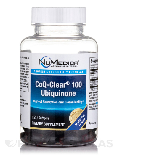 Основное фото товара NuMedica, Коэнзим CoQ10, CoQ-Clear 100 Ubiquinone, 120 капсул