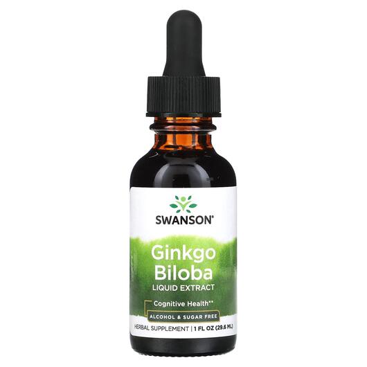 Основное фото товара Ginkgo Biloba Liquid Extract Alcohol & Sugar, Гинкго Билоба, 
