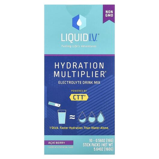 Основное фото товара Liquid I.V., Электролиты, Hydration Multiplier, 10 шт