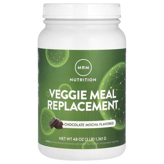 Основное фото товара Заменитель еды, Veggie Meal Replacement Chocolate Mocha, 1361 г