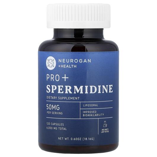 Основное фото товара Neurogan Health, Спермидин, Pro+ Spermidine, 120 капсул