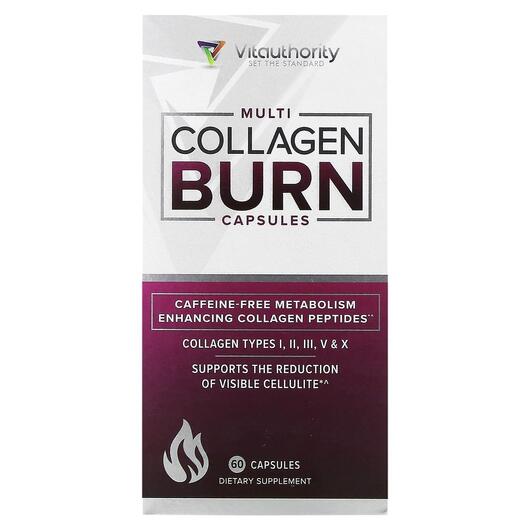 Основное фото товара Vitauthority, Коллаген, Multi Collagen Burn, 60 капсул