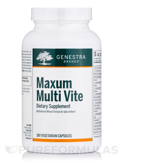 Основное фото товара Genestra, Мультивитамины, Maxum Multi Vite, 180 капсул