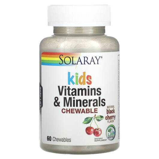 Основное фото товара Kids Vitamins & Minerals Chewable Natural, Мультивитамины, 60