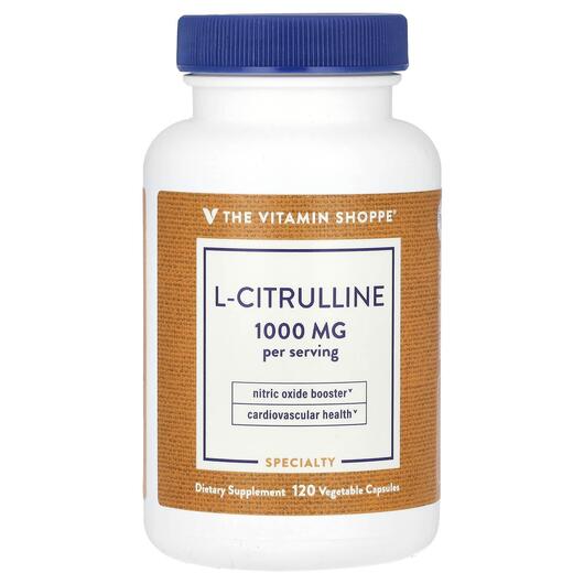 Основное фото товара TheVitaminShoppe, L-Цитруллин, L-Citrulline 1000 mg, 120 капсул