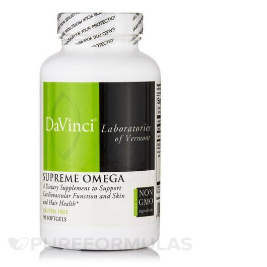 Основное фото товара DaVinci Laboratories, Омега 3 6 9, Supreme Omega, 90 капсул