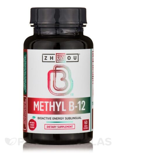 Основное фото товара Methyl B12 5000 mcg Natural, Метилкобаламин B12, 60 Micro Lozenge