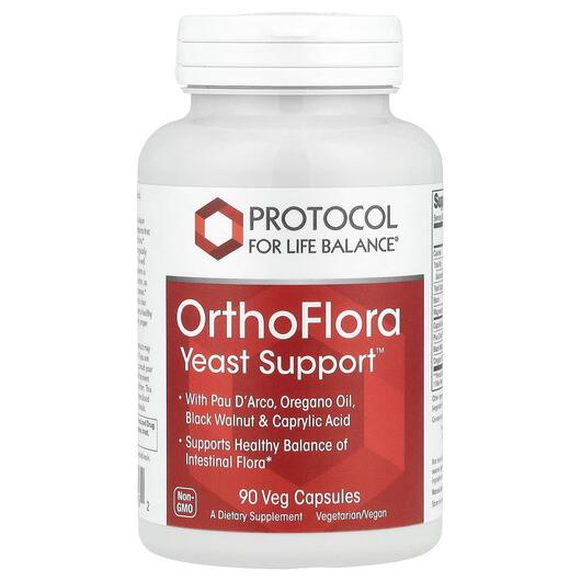 Основное фото товара Поддержка Кандиды, OrthoFlora Yeast Support, 90 капсул