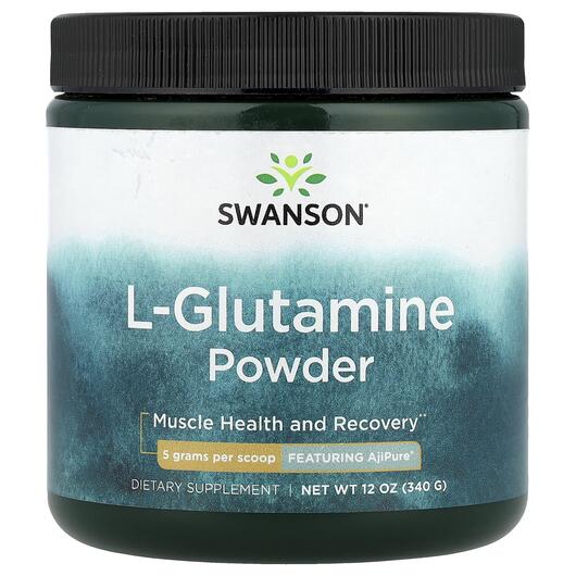 Основное фото товара Swanson, L-Глутамин, L-Glutamine Powder 5 g, 340 г